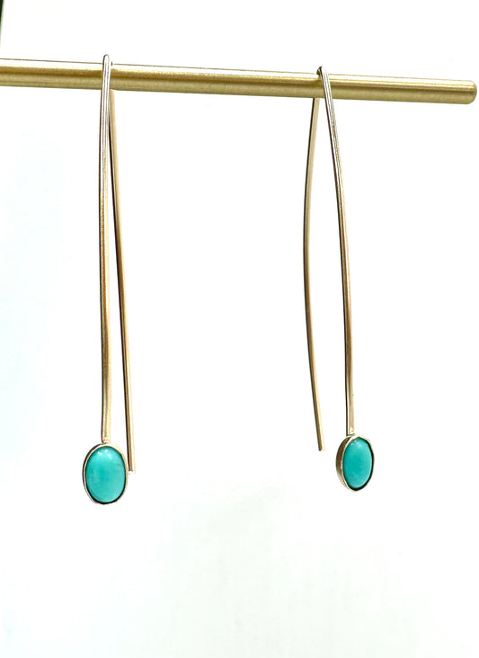 Turquoise Threader Earrings