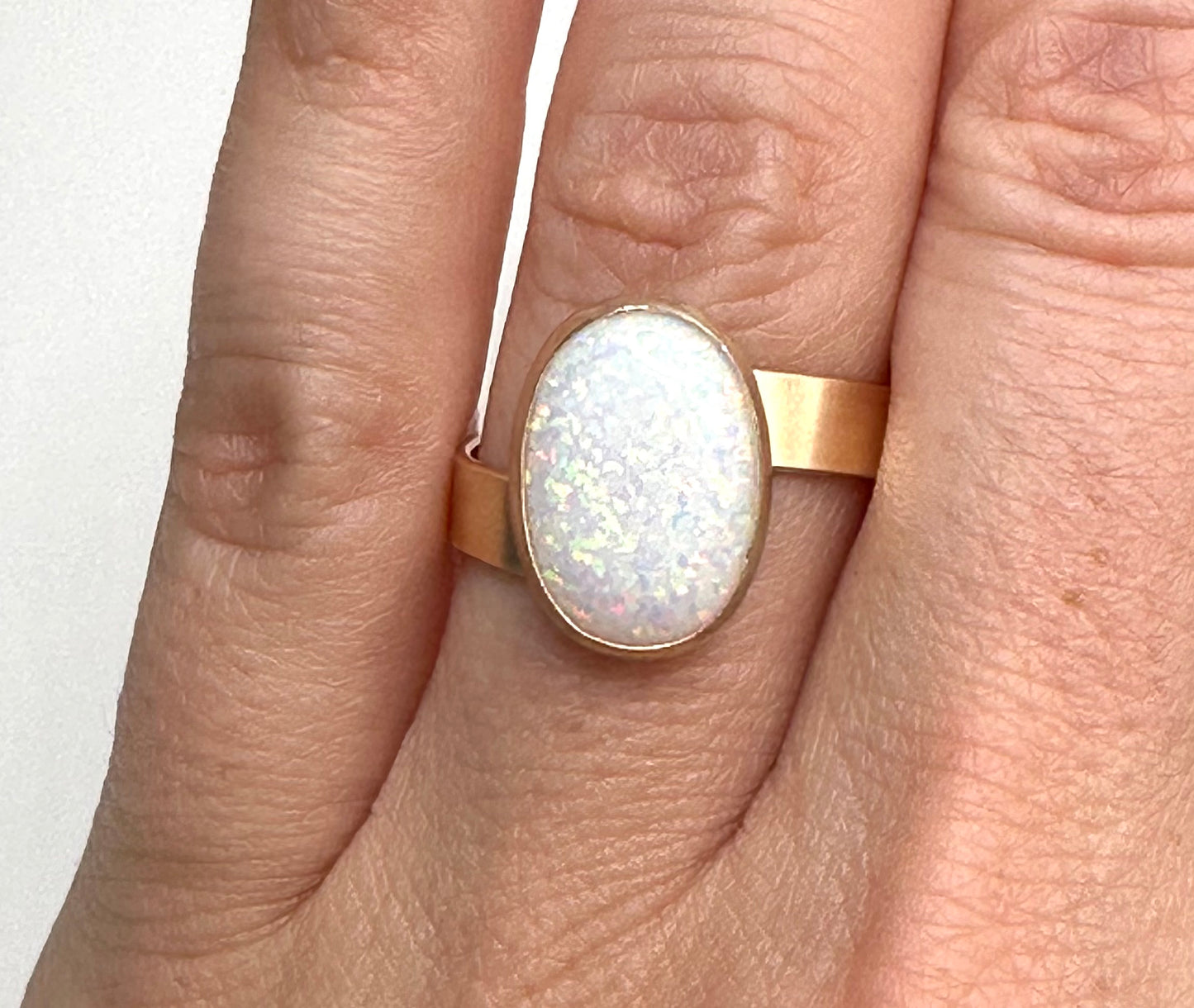 Opal Twist Ring