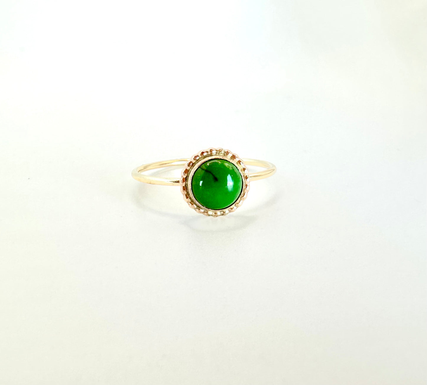 Green Turquoise Sun Ring