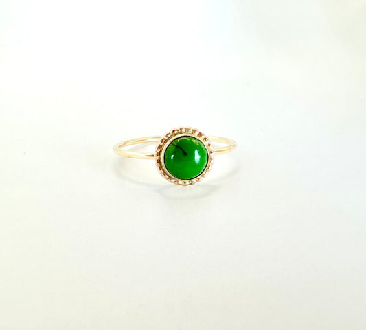 Green Turquoise Sun Ring