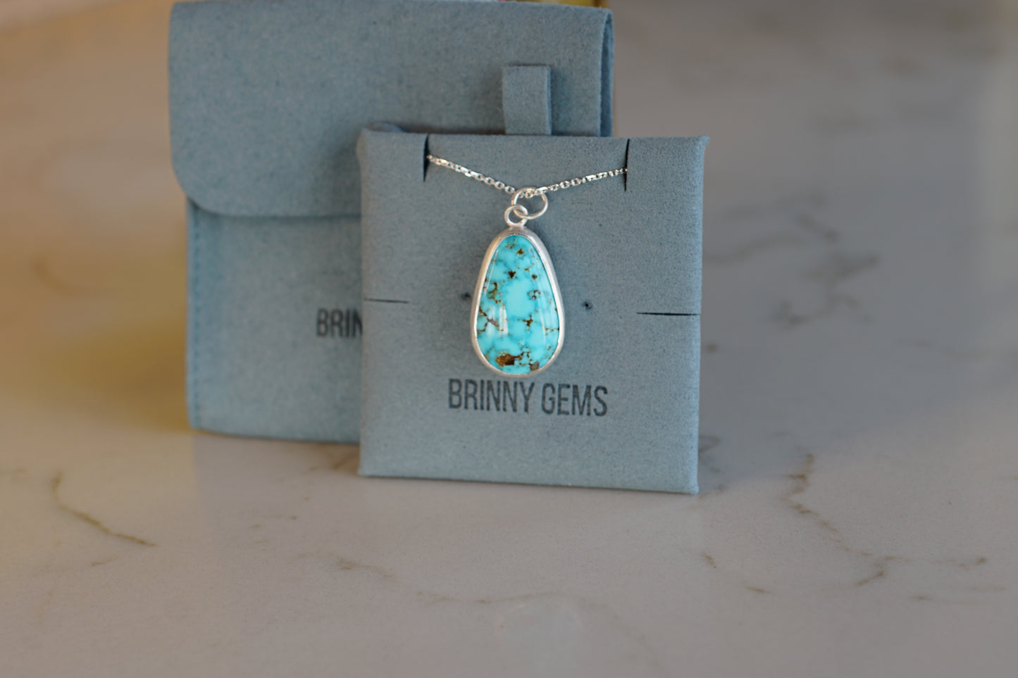 Turquoise Pear Pendant