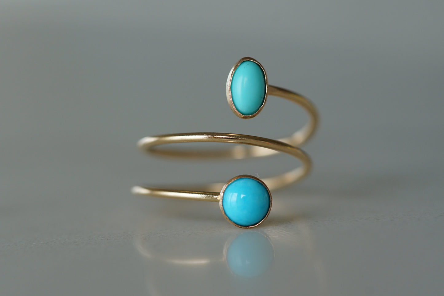 Turquoise Twist Ring