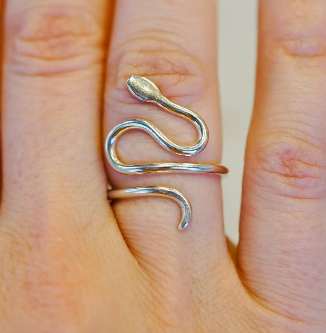 Silver Snake Ring Stacker